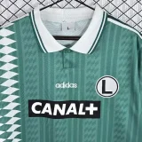 1995-199 Mens Legia Warsaw Home Green Retro Soccer Jersey