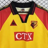 1998-1999 Watford Home Yellow Retro Soccer Jersey