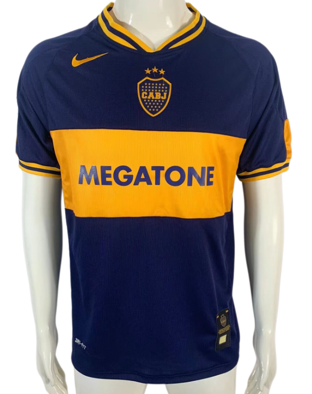 2006-07 Mens Boca Juniors Home Retro Soccer Jersey