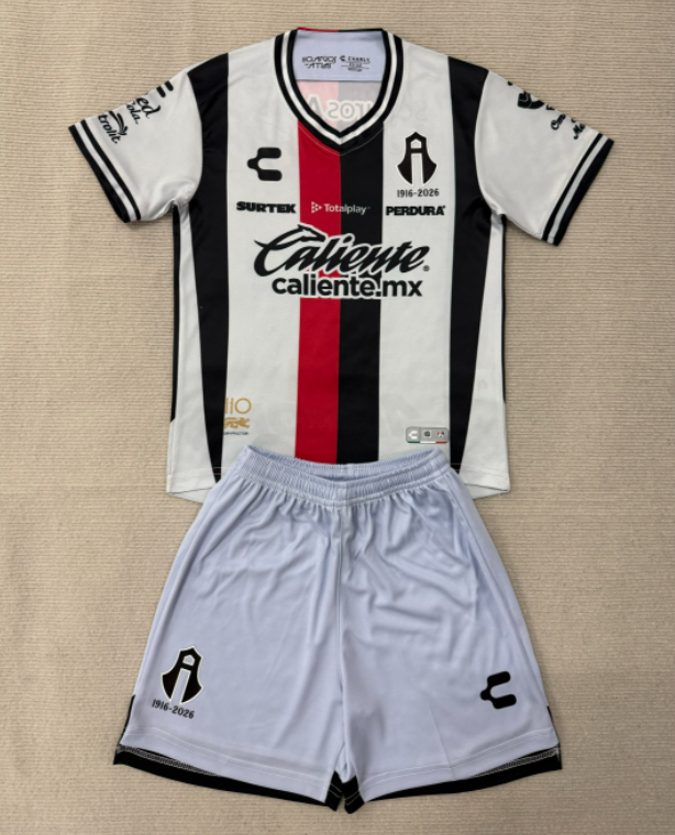 2026-27 Kids  Atlas Away White Soccer Jersey