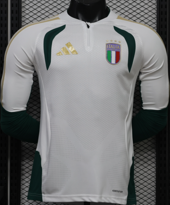 2026-27 Italy Half Long Sleeve Player Version Training Shirts