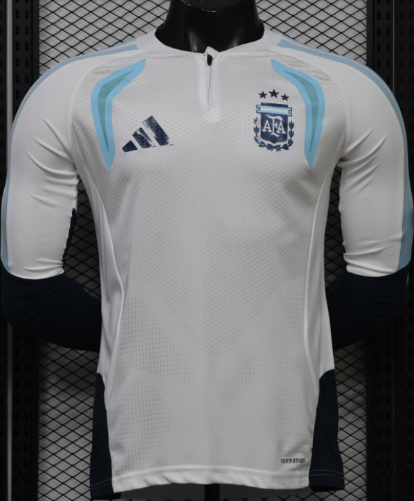 2026-27 Mens Argentina Half Long Sleeve Player version Training Shirts