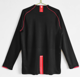 2007-2008 Manchester United Away Long Sleeve Retro Soccer Jersey