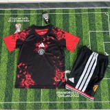 2026-27 Kids Manchester United Red Black Special Edition Training