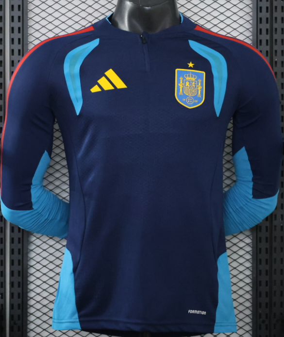 2026-27 Spain Half Long Sleeve Player Version Training shirts
