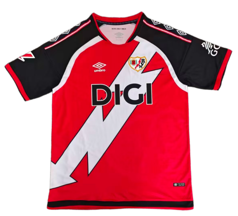 2026-27 Mens Rayo Vallecano Away Red Soccer Jersey