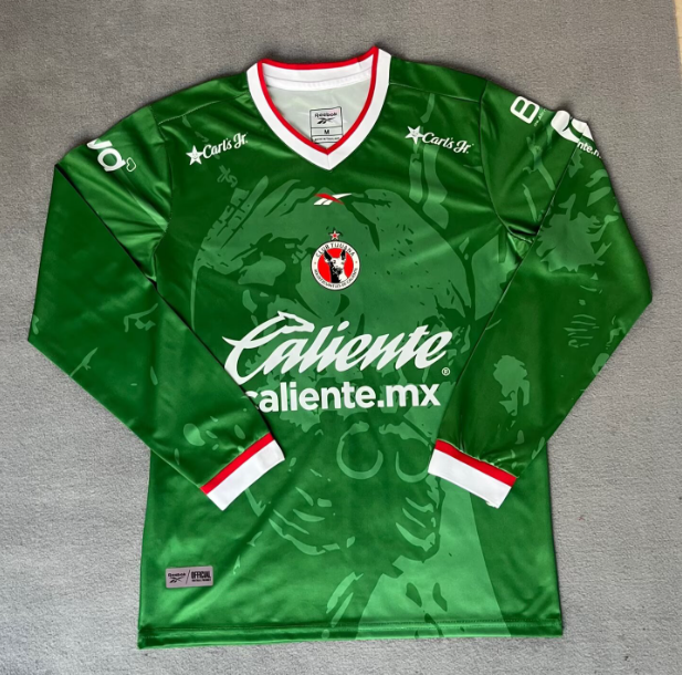 2026-27 Mens Tijuana Green Goalkeeper Long Sleeve Soccer Jersey