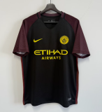 2016-2017 Manchester City  Away Black Retro Soccer Jersey