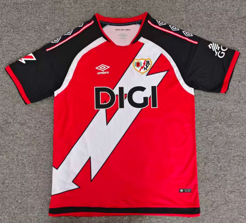 2026-27 Mens Rayo Vallecano Away Red Soccer Jersey