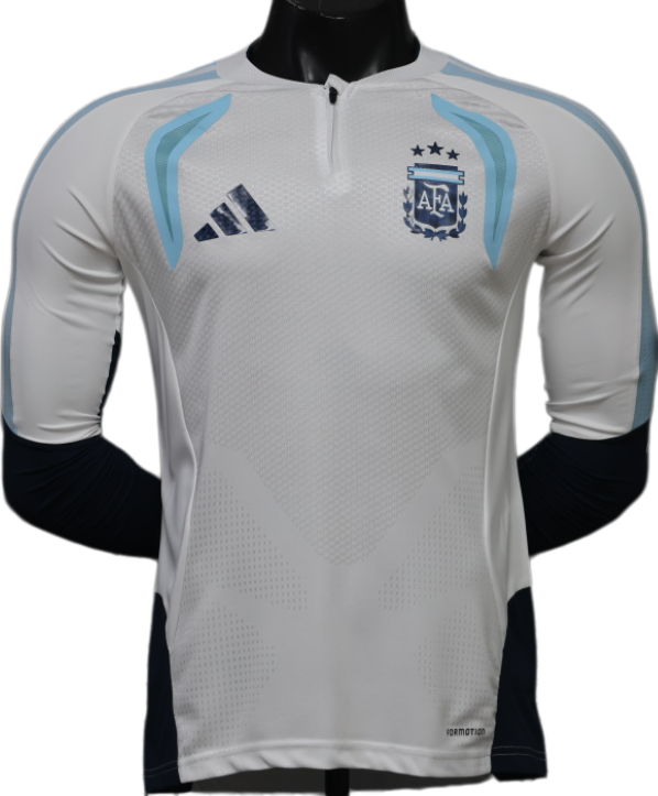 2026-27 Mens Argentina Half Long Sleeve Player version Training Shirts