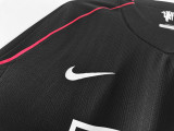 2007-2008 Manchester United Away Long Sleeve Retro Soccer Jersey