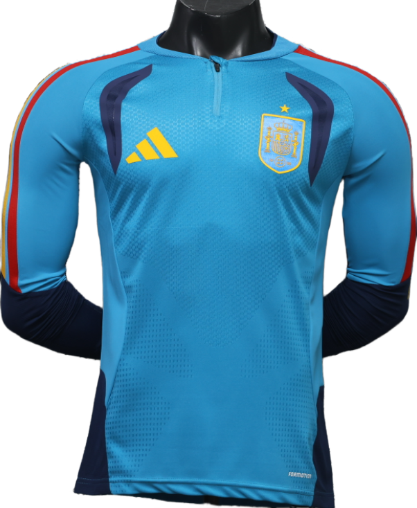 2026-27 Spain Half Long Sleeve Player Version Training shirts