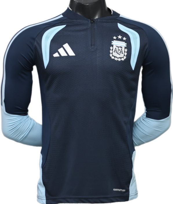 2026-27 Mens Argentina Half Long Sleeve Player version Training Shirts