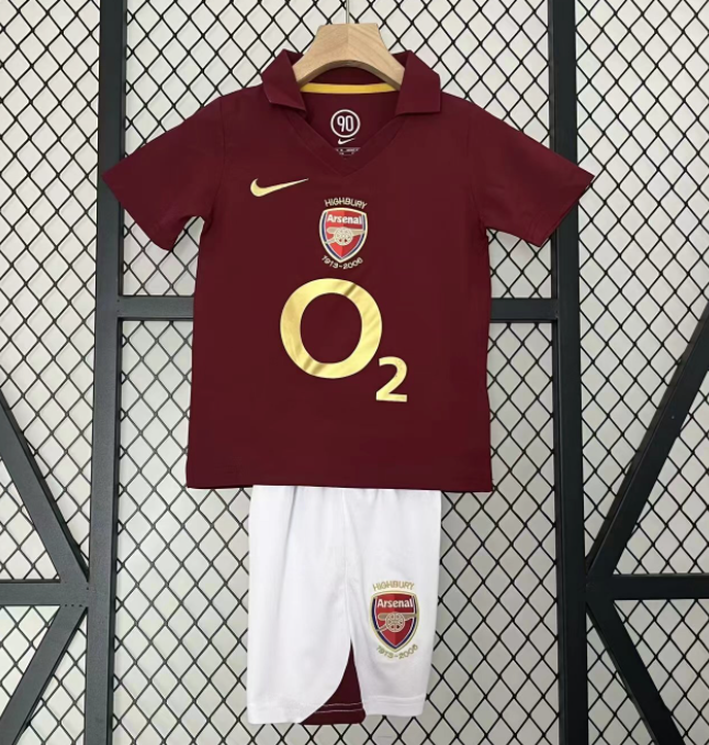 2005-2006 Kids Arsenal Home Soccer Jersey