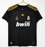 2009-2010 Real Madrid Away Black Retro Soccer Jersey