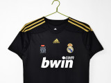 2009-2010 Real Madrid Away Black Retro Soccer Jersey