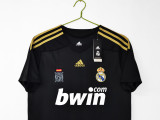 2009-2010 Real Madrid Away Black Retro Soccer Jersey