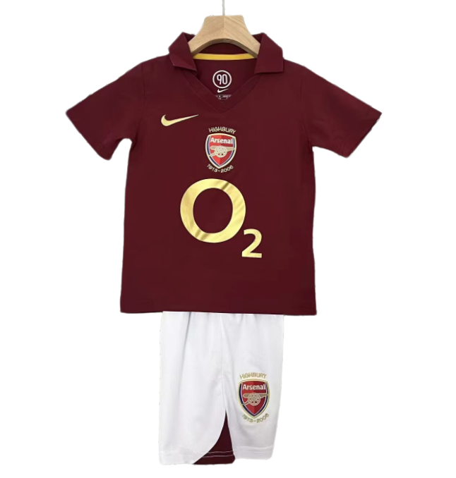 2005-2006 Kids Arsenal Home Soccer Jersey