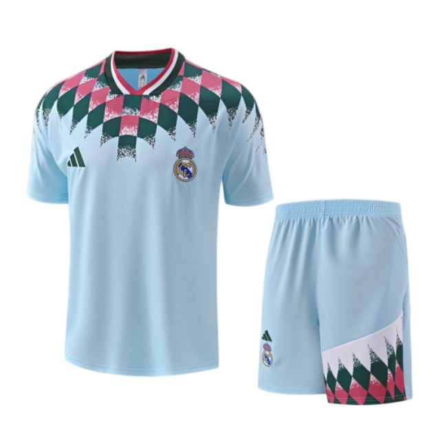 Real Madrid Blue Retro Training Short Suit