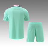 Real Madrid Green Retro Training Short Suit