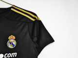 2009-2010 Real Madrid Away Black Retro Soccer Jersey