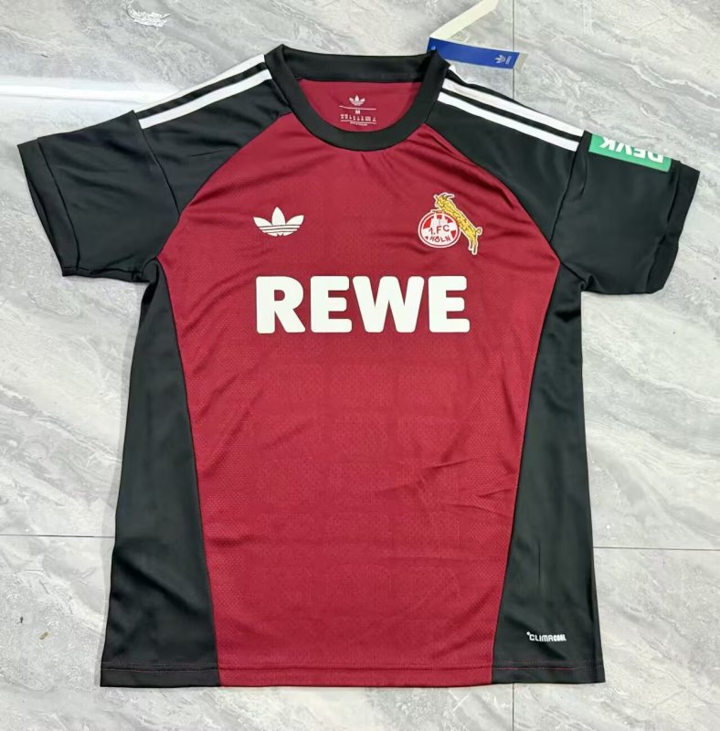 2026-27 Mens FC Koln Red Black Fans Training Shirts