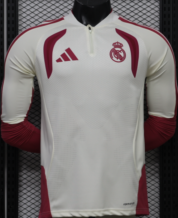 2026-27 Real Madrid Half Long Sleeve Player Version Training Shirts