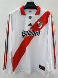 1998-1999 River Plate Home Long Sleeve Retro Soccer Jersey
