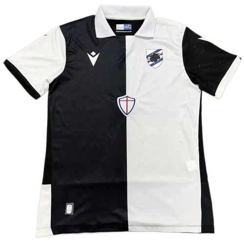 2026-27 Mens Sampdoria Black White Fans Soccer Jersey