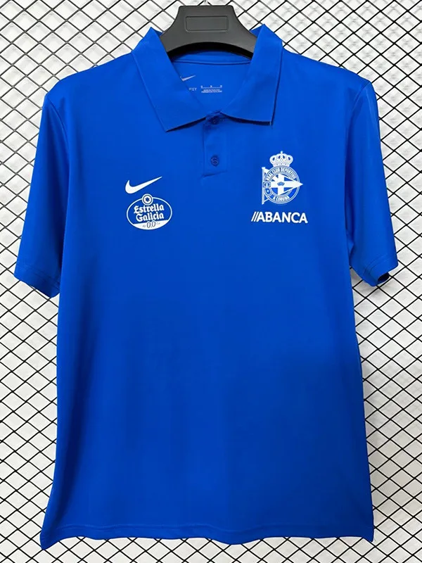 2026-27 Deportivo La Coruna Blue Polo Shirt