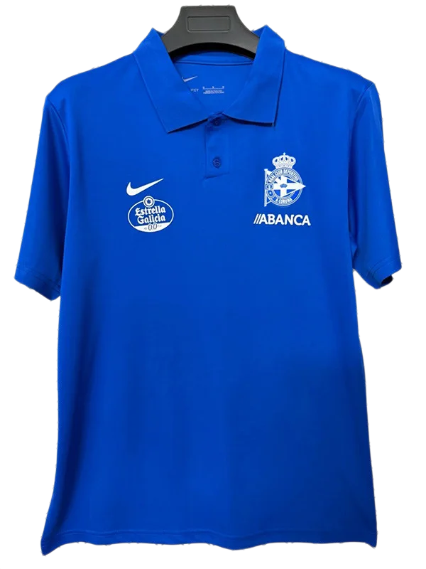 2026-27 Deportivo La Coruna Blue Polo Shirt