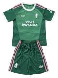 2026-27 Kids  Aston Villa Goalkeeper Green Soccer Jersey