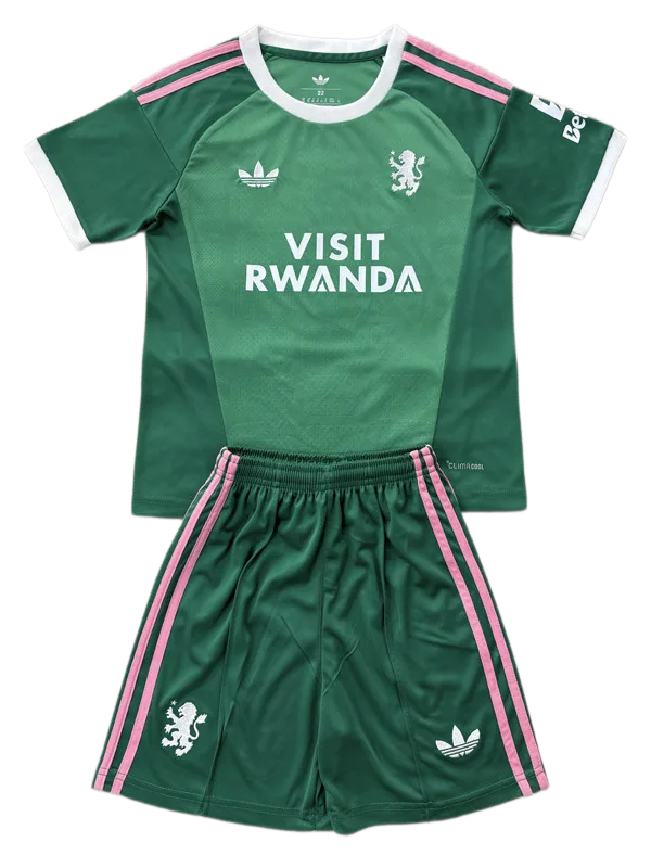 2026-27 Kids  Aston Villa Goalkeeper Green Soccer Jersey