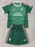 2026-27 Kids  Aston Villa Goalkeeper Green Soccer Jersey