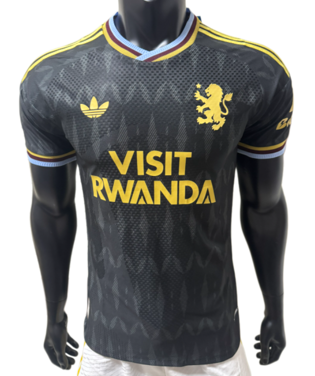 2026-27 Mens Aston Villa Away Black Player Soccer Jersey