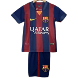 2014-2015 Kids Barcelona Home Retro Soccer Jersey