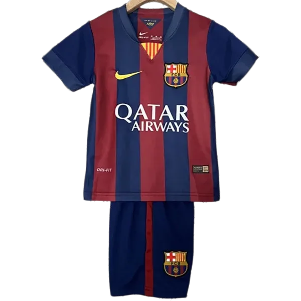 2014-2015 Kids Barcelona Home Retro Soccer Jersey