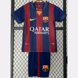 2014-2015 Kids Barcelona Home Retro Soccer Jersey