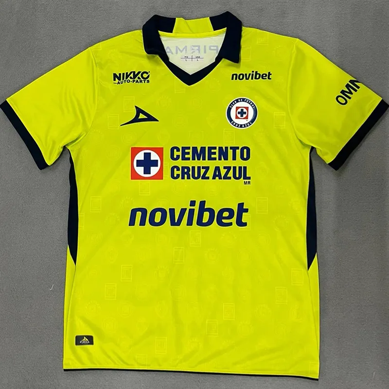 2026-27 Cruz Azul Goalkeeper Fluorescent Yellow Fans Soccer Jersey