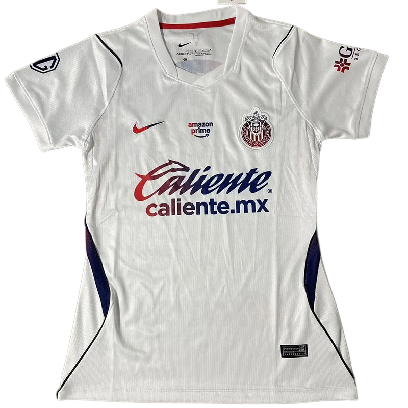 2026-27 Women Chivas Away White Soccer Jersey