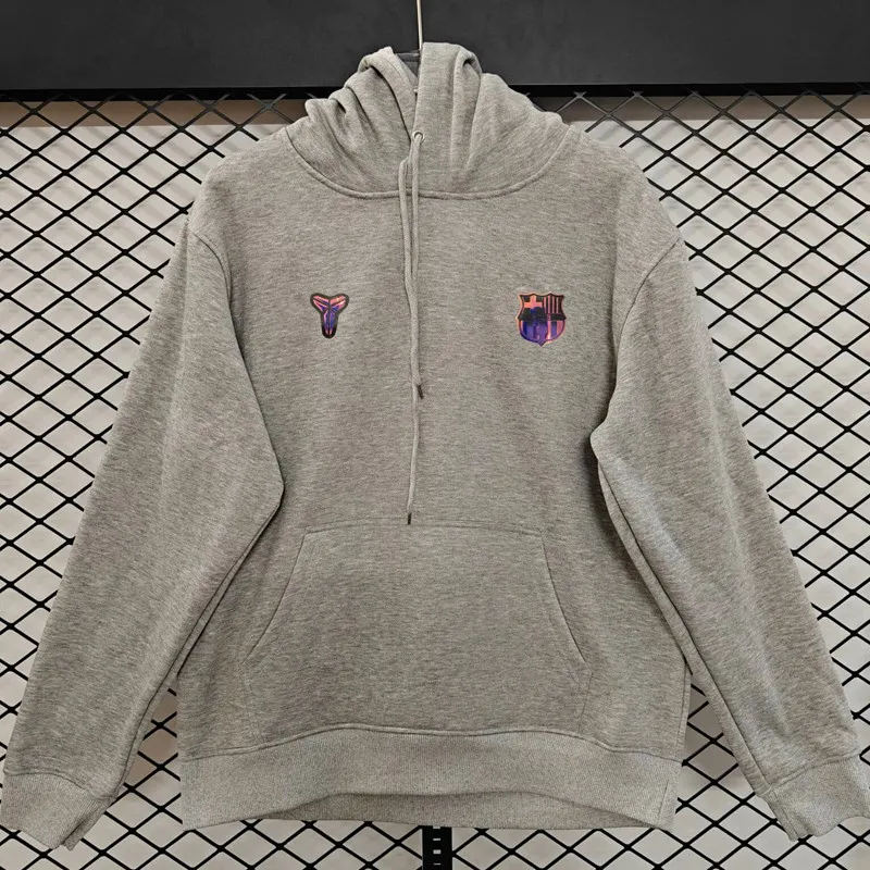 2026-27 Mens Barcelona Grey Hoody 灰色(加绒)