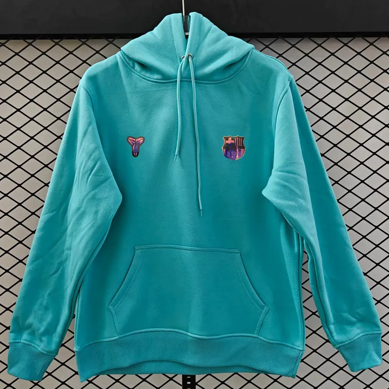 2026-27 Mens Barcelona Light Blue Hoody 浅蓝色(加绒)
