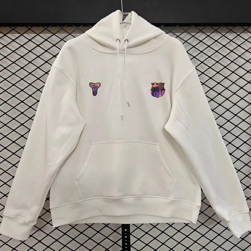 2026-27 Mens Barcelona White Hoody 白色(加绒)