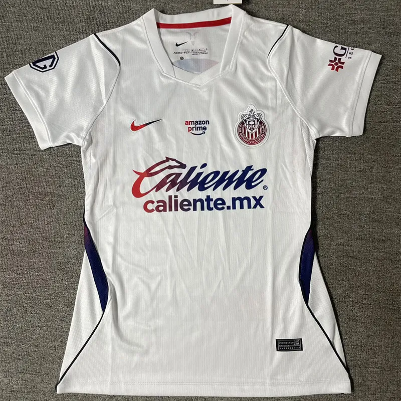 2026-27 Women Chivas Away White Soccer Jersey