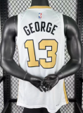 2025-26 Celtics GEORGE #13 White City Edition Top Quality Hot Pressing NBA Jersey