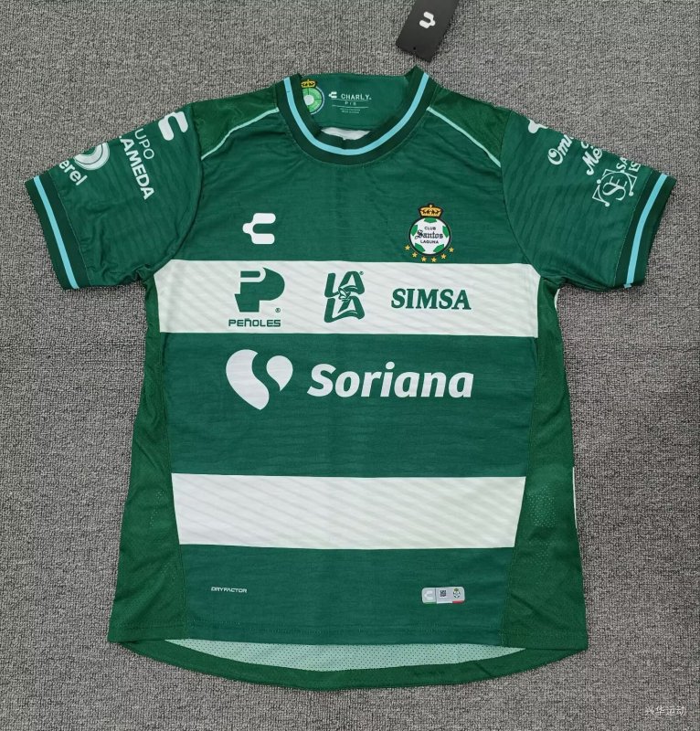 2026-27 Mens Santos Laguna Home Green Fans Soccer Jersey