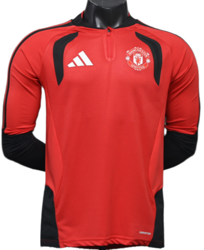 2026-27 Manchester United Half Long Sleeve Player Version Training Shirts