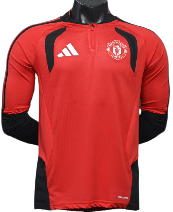 2026-27 Manchester United Half Long Sleeve Player Version Training Shirts