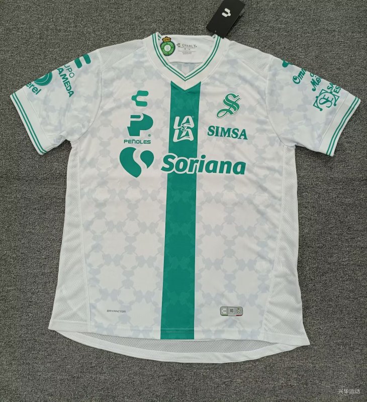 2026-27 Mens Santos Laguna Away White Fans Soccer Jersey