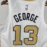 2025-26 Celtics GEORGE #13 White City Edition Top Quality Hot Pressing NBA Jersey